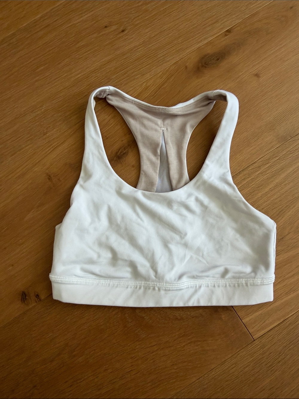 lululemon athletica White Racerback Sports Bra